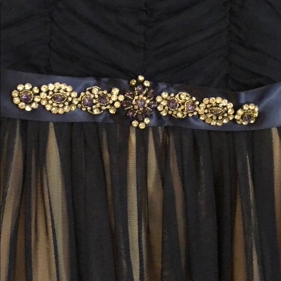 Navy blue Tulle Homecoming/Fancy dress - Picture 2 of 5